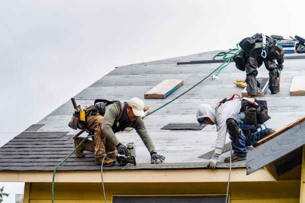 Professional Roofing technician working in Colrain, MA